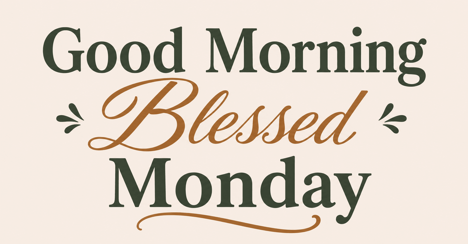 Good Morning Blessed Monday inspirational blessings image