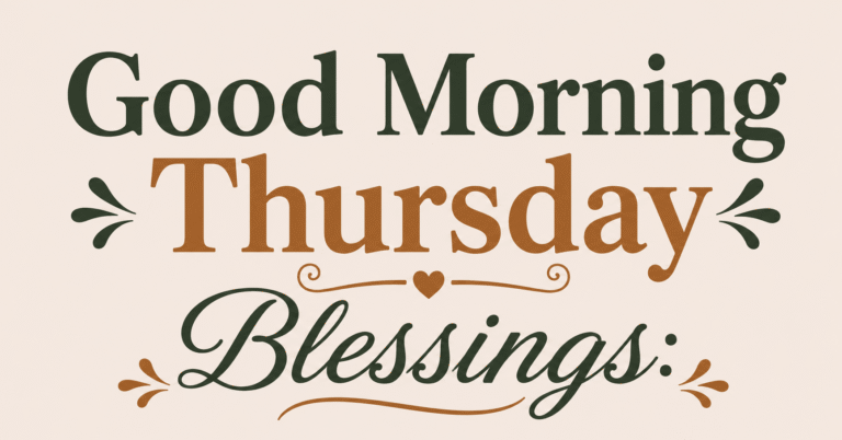 Good Morning Thursday Blessings inspirational greeting image