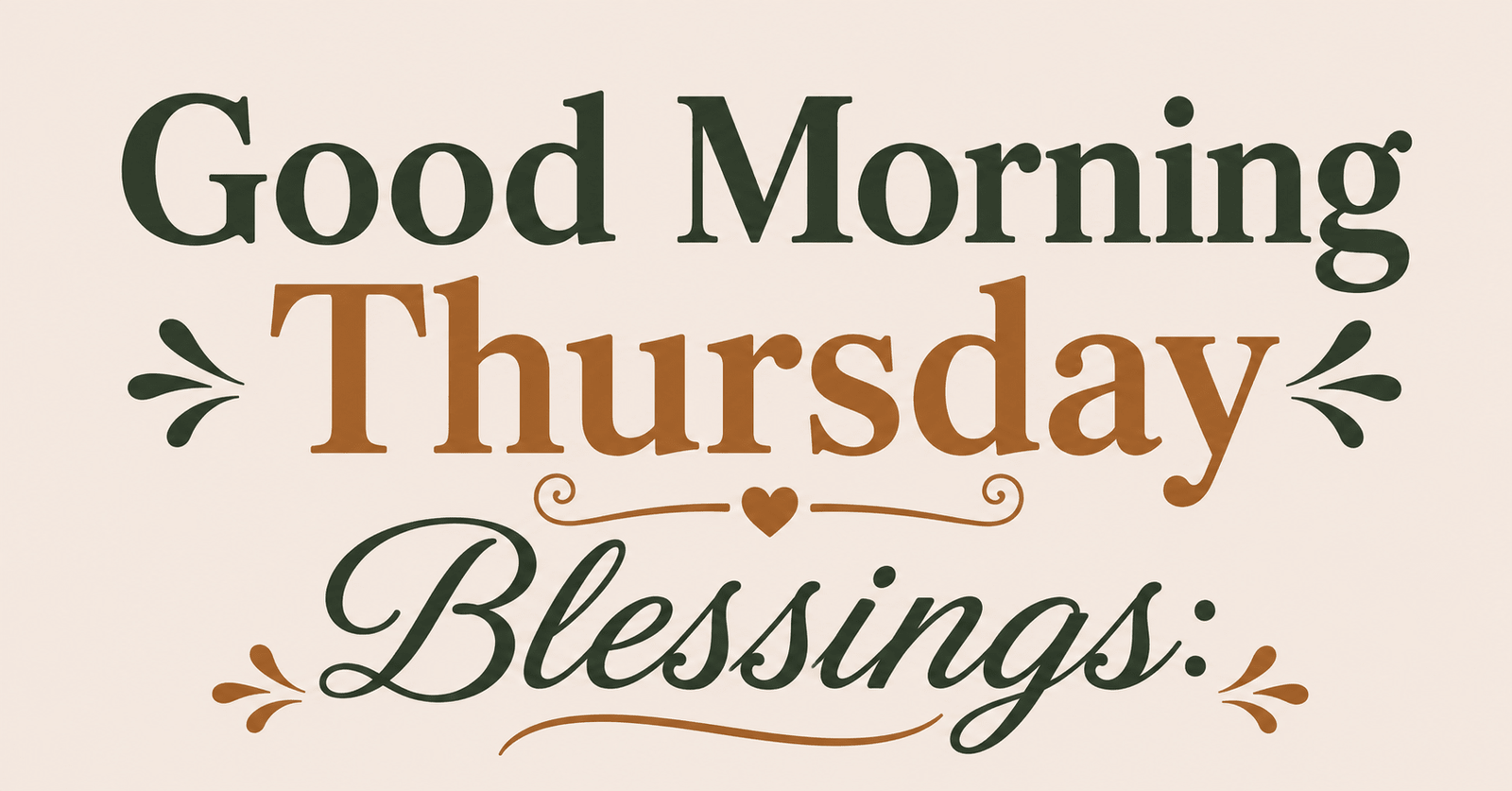 Good Morning Thursday Blessings inspirational greeting image