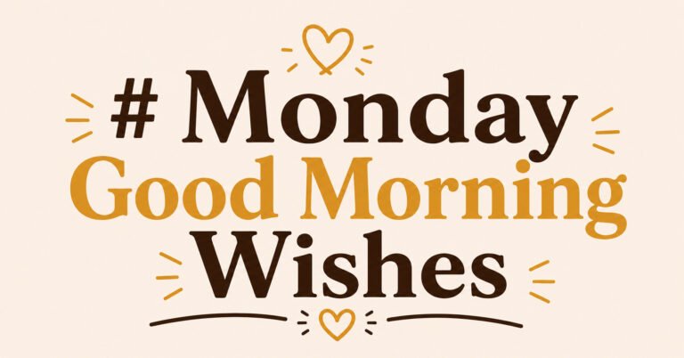 Monday Good Morning Wishes with a positive and inspirational morning message